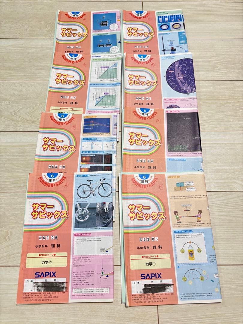 【最新】Sapix 2024年度 6生 理科1年分