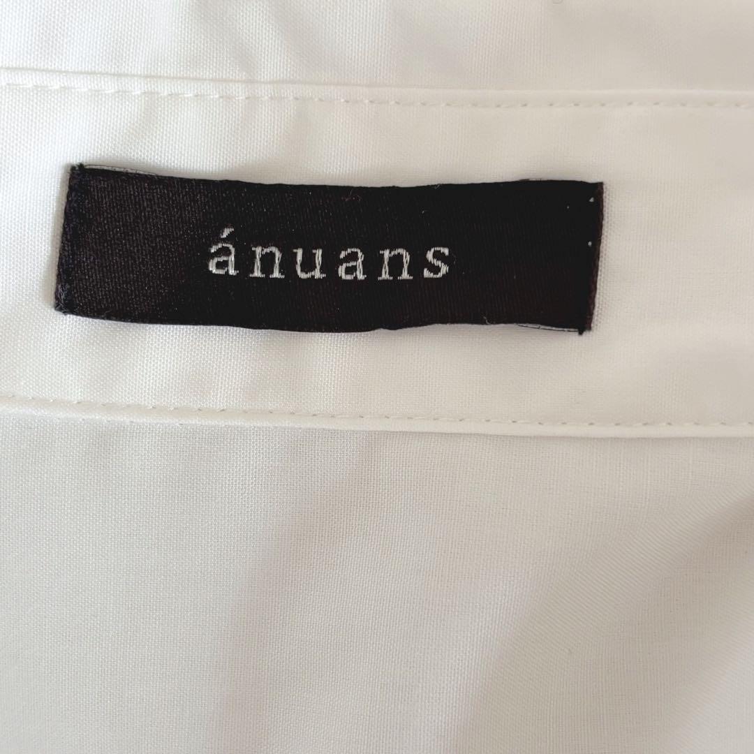 anuans アニュアンス MANY WAYブラウス 3way シャツ 白 F