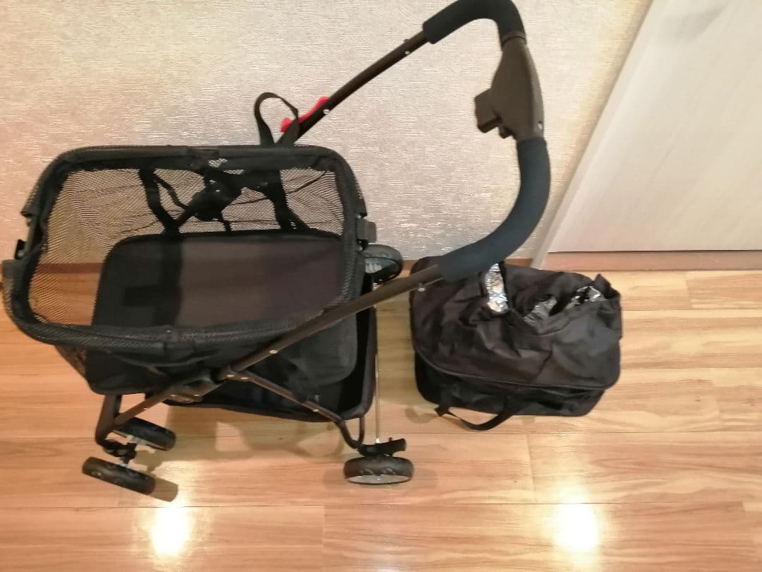 美品 お買い物用 カート ペットのお散歩にも　ショッピングカート