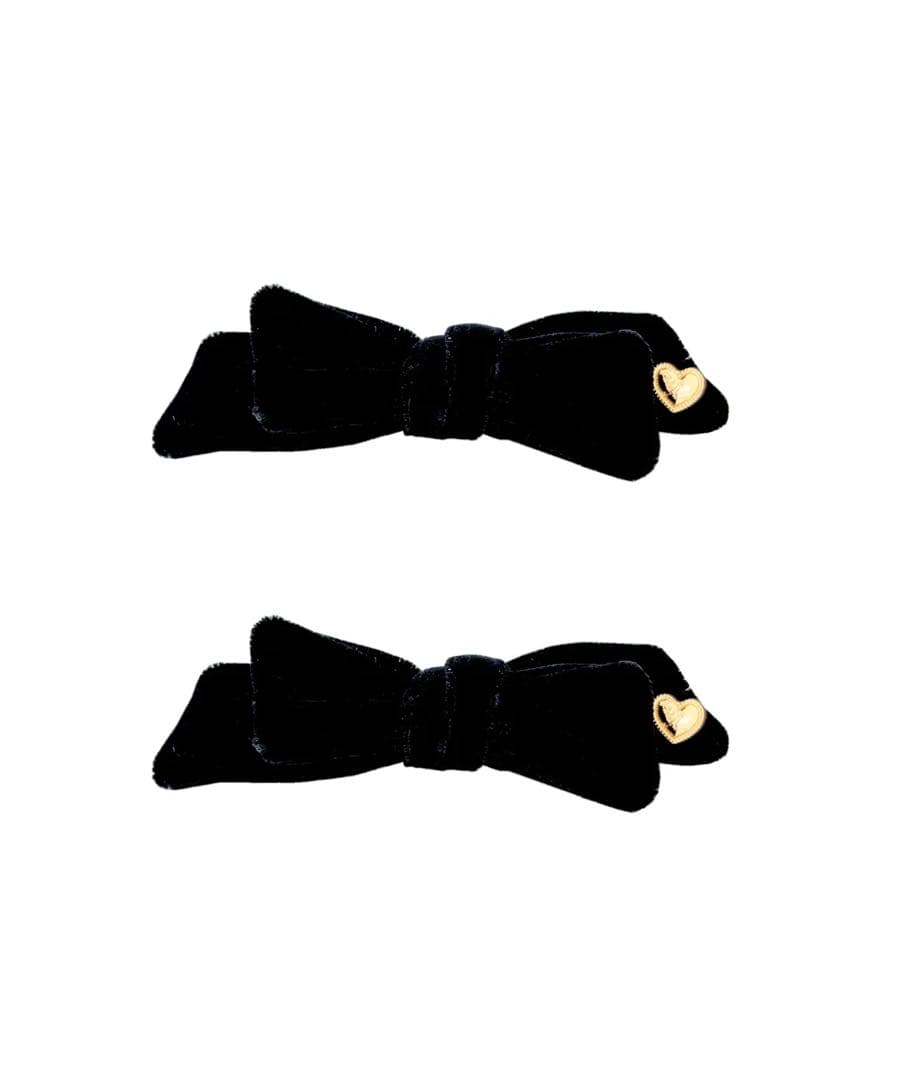 【完売品】ロゼミューズ Velvet ribbon hair clip set