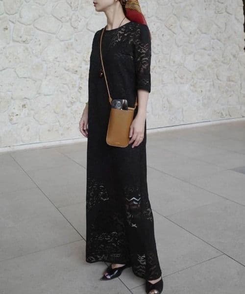 新品タグ付　Ameri　JACQUARD RUSSELL LACE DRESS