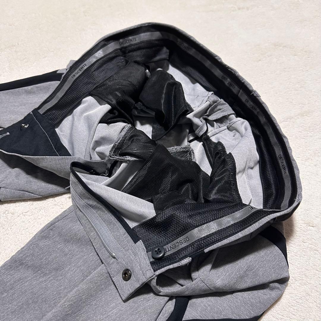 DESCENTE ゴルフ ストレッチパンツ メンズ L グレー 人気 デサント
