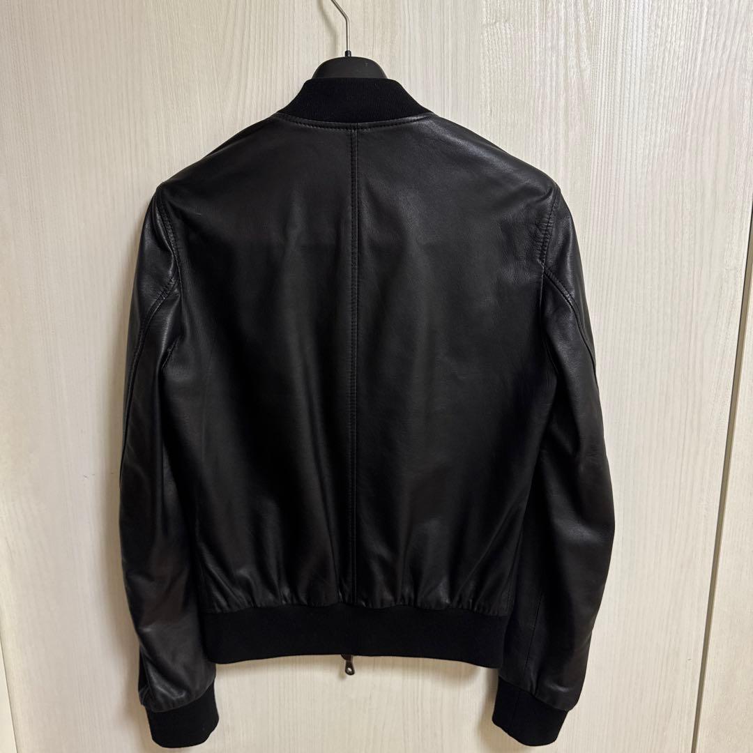 DOLCE&GABBANA レザー ライダース ジャケット