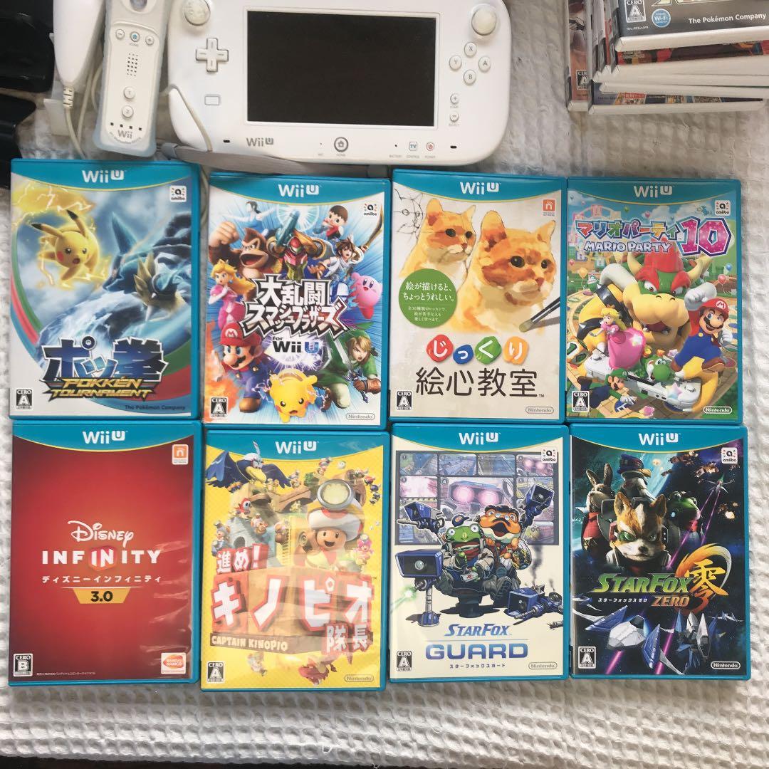 Nintendo Wii Uマリオカート8セット＋ソフト16枚他フルセット