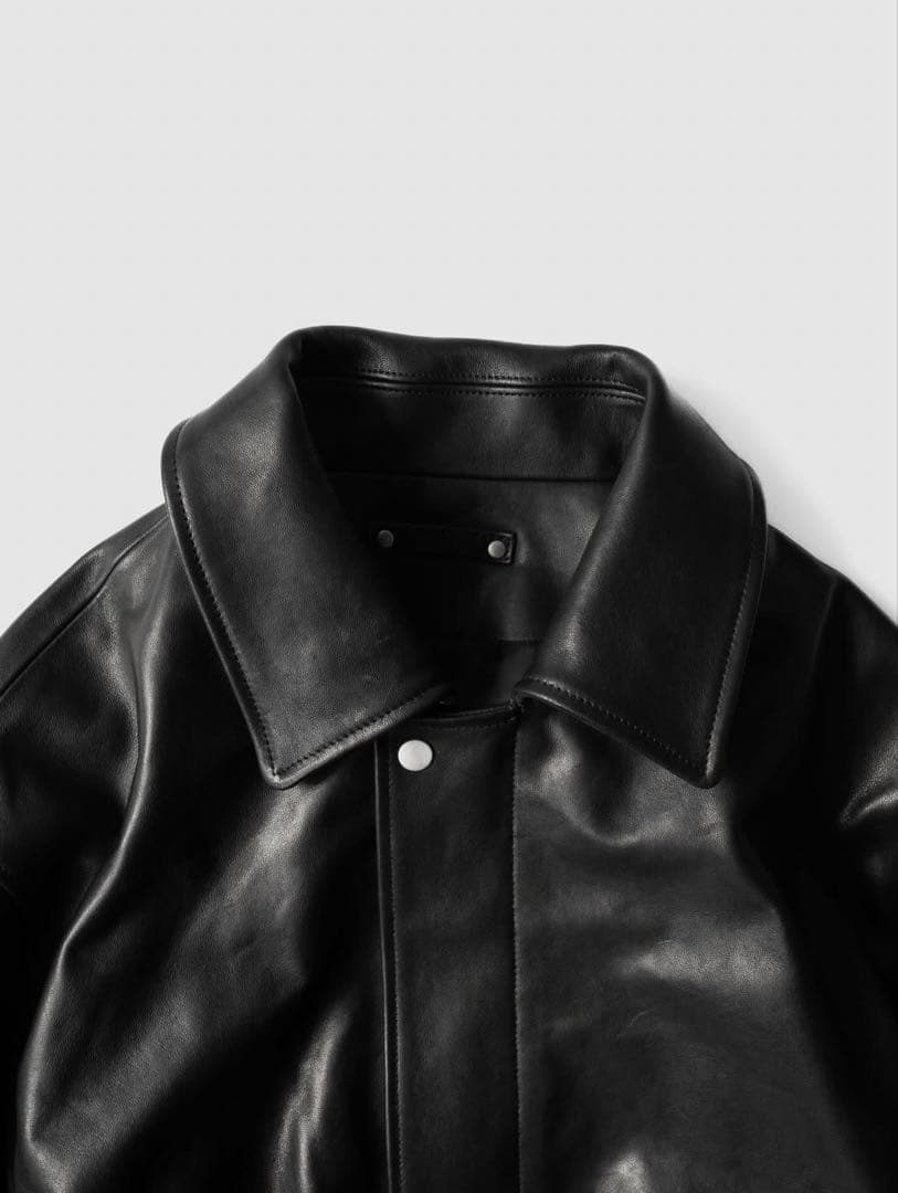 ジャケット・アウター stein ex SHEEP LEATHER ZIP SHORT JACKET