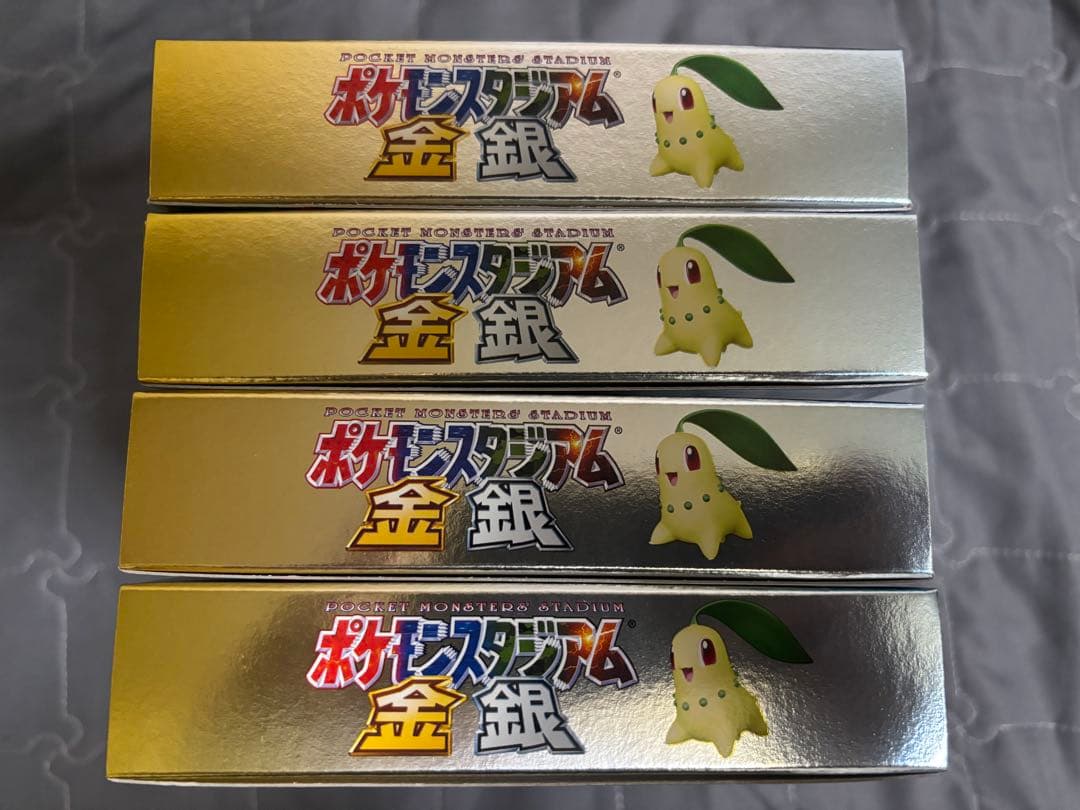 【新品未開封】ポケモンスタジアム金・銀 クリスタルバージョン 4本セット