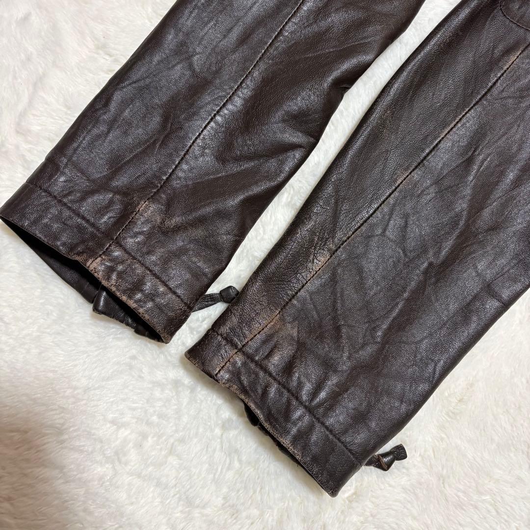【OLD UNIQLO】00s Seep Lether Jacket y2k