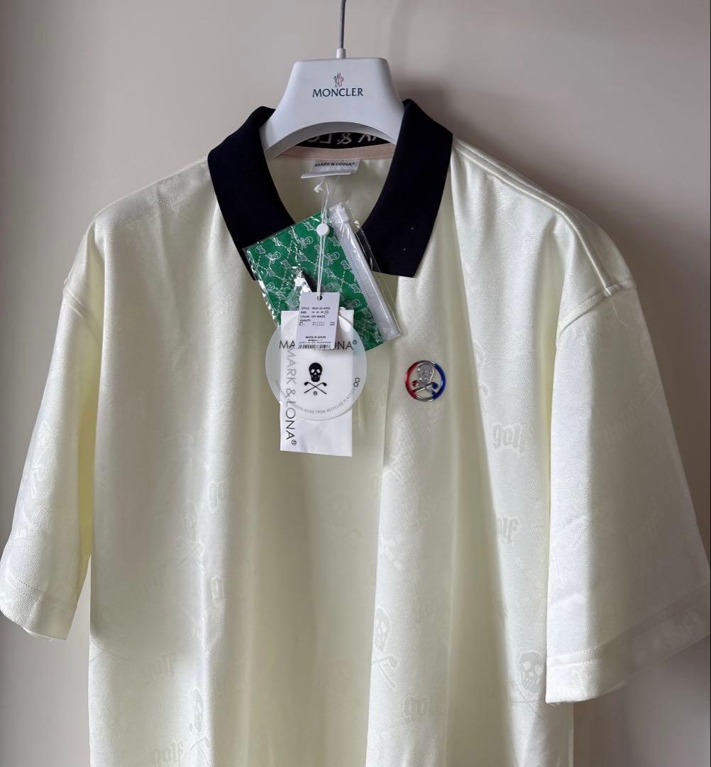 新品 ★ MARK&LONA ポロシャツ マーク&ロナ 正規品 白