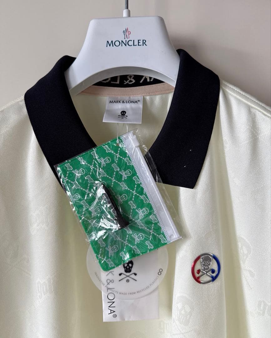 新品 ★ MARK&LONA ポロシャツ マーク&ロナ 正規品 白