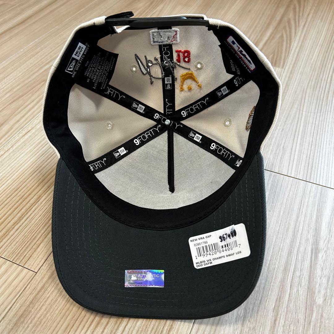 値下！新品【刺繍サイン入】2025年ドジャース ワールドシリーズ優勝記念キャップ