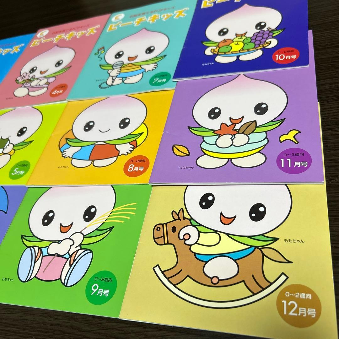 七田　ピーチキッズ　POPキッズ　CD付　12冊