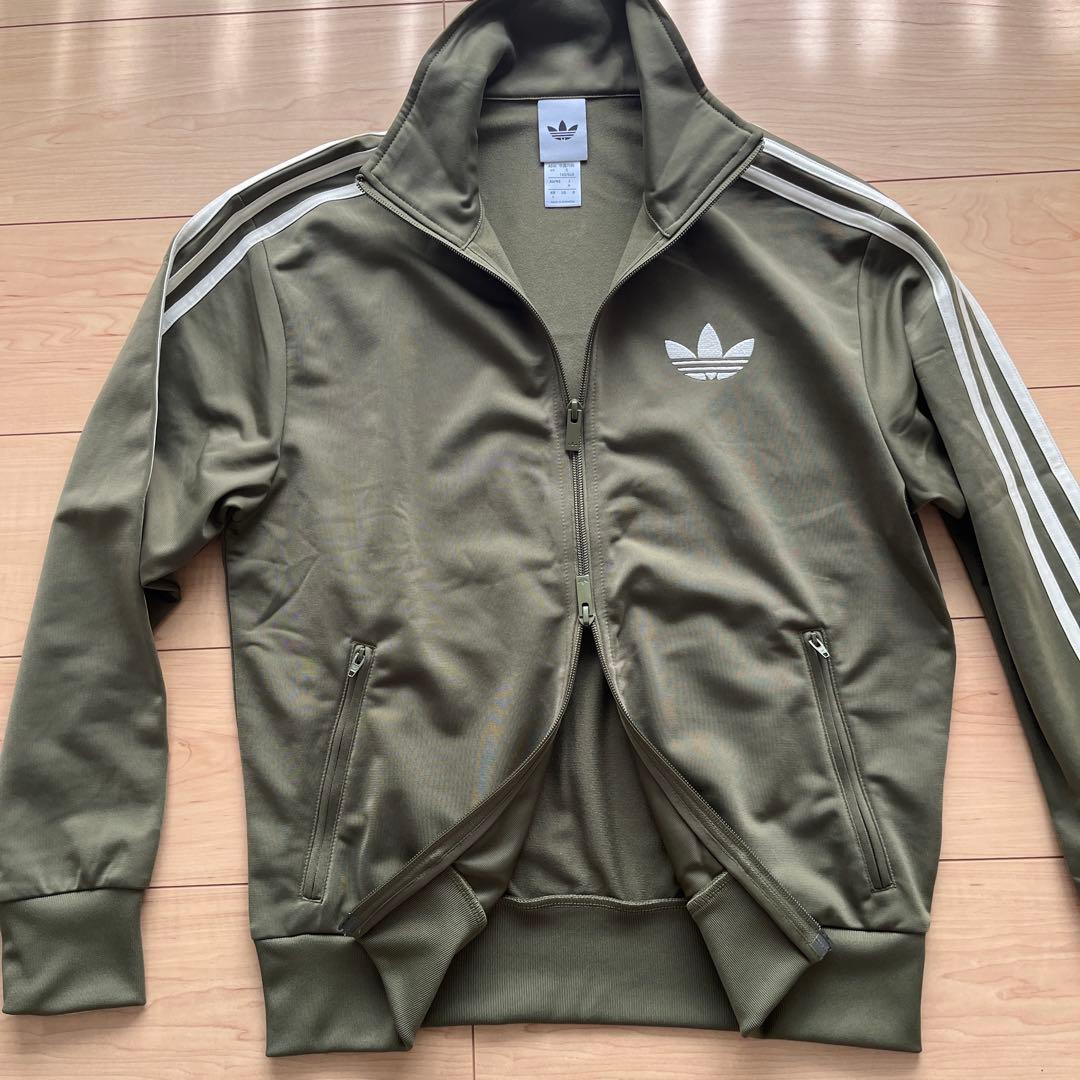 【美品】adidas トラックジャケット　カーキ　レディースM
