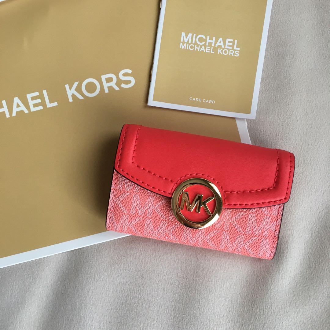 新品 MICHEAL KORS マイケルコース レッド キーケース
