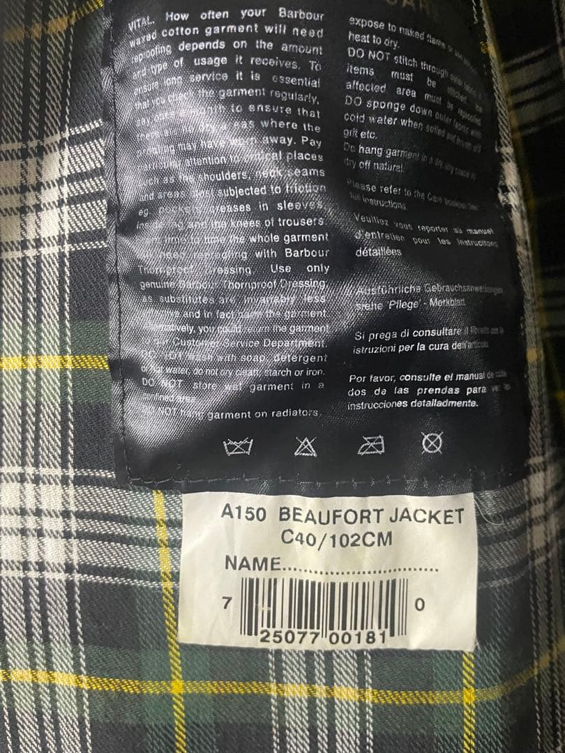 Barbour Beaufort size 40/ドレスゴードン 美品