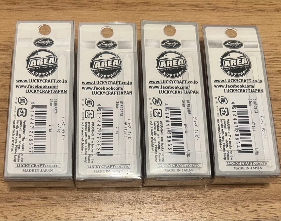 ラッキークラフト ディープクラピー×4 オリカラ