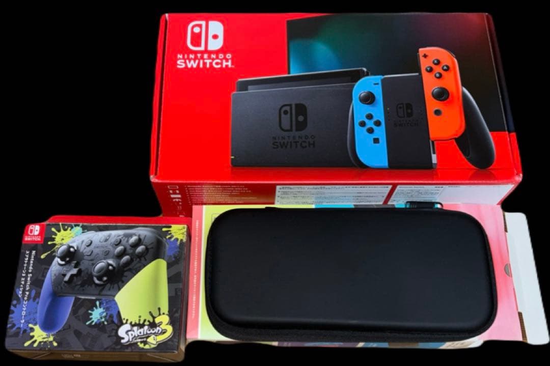 NintendoSwitch プロコン ジョイコンケース 本体ケース付き