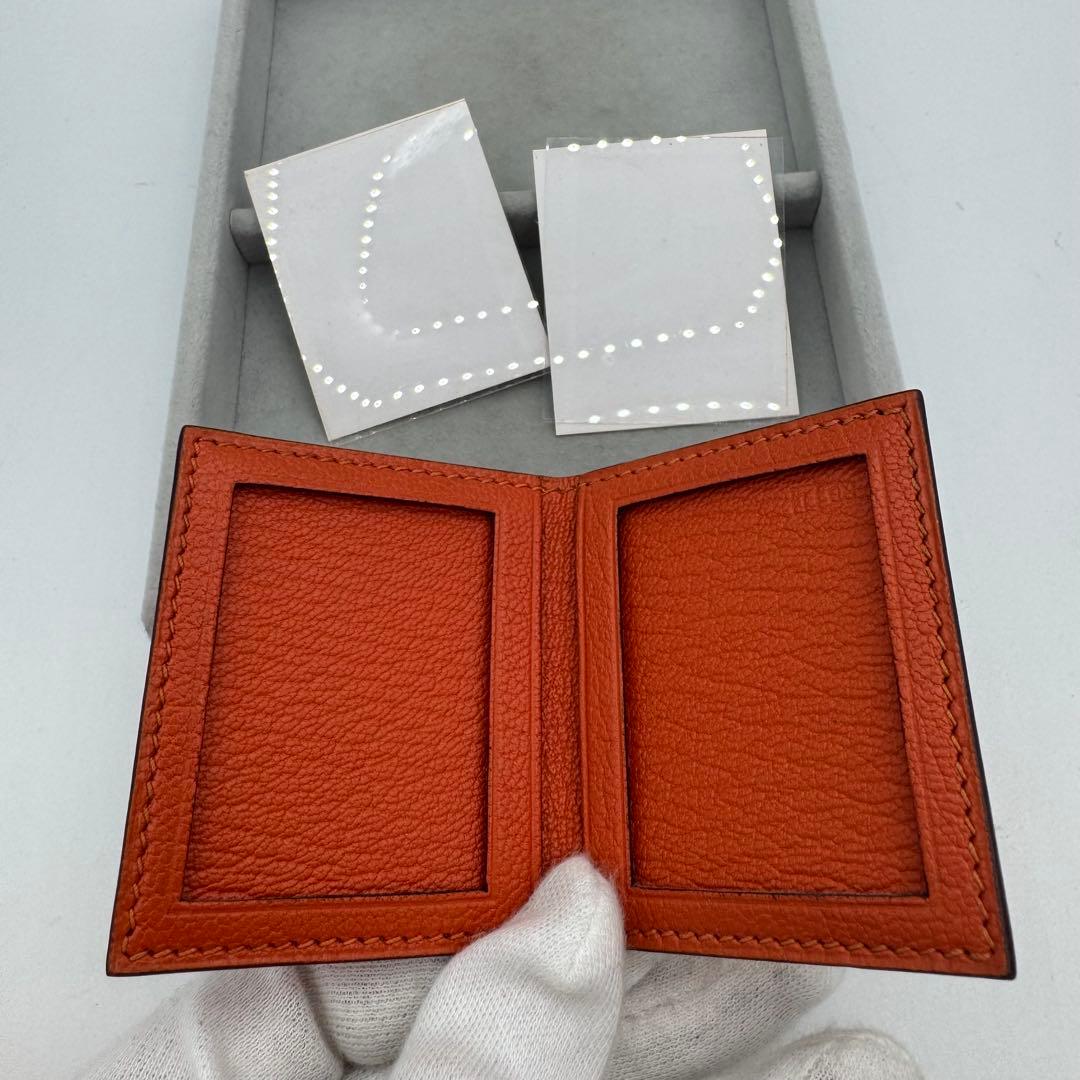 【箱付き】HERMES ミニフォトフレーム　オレンジ