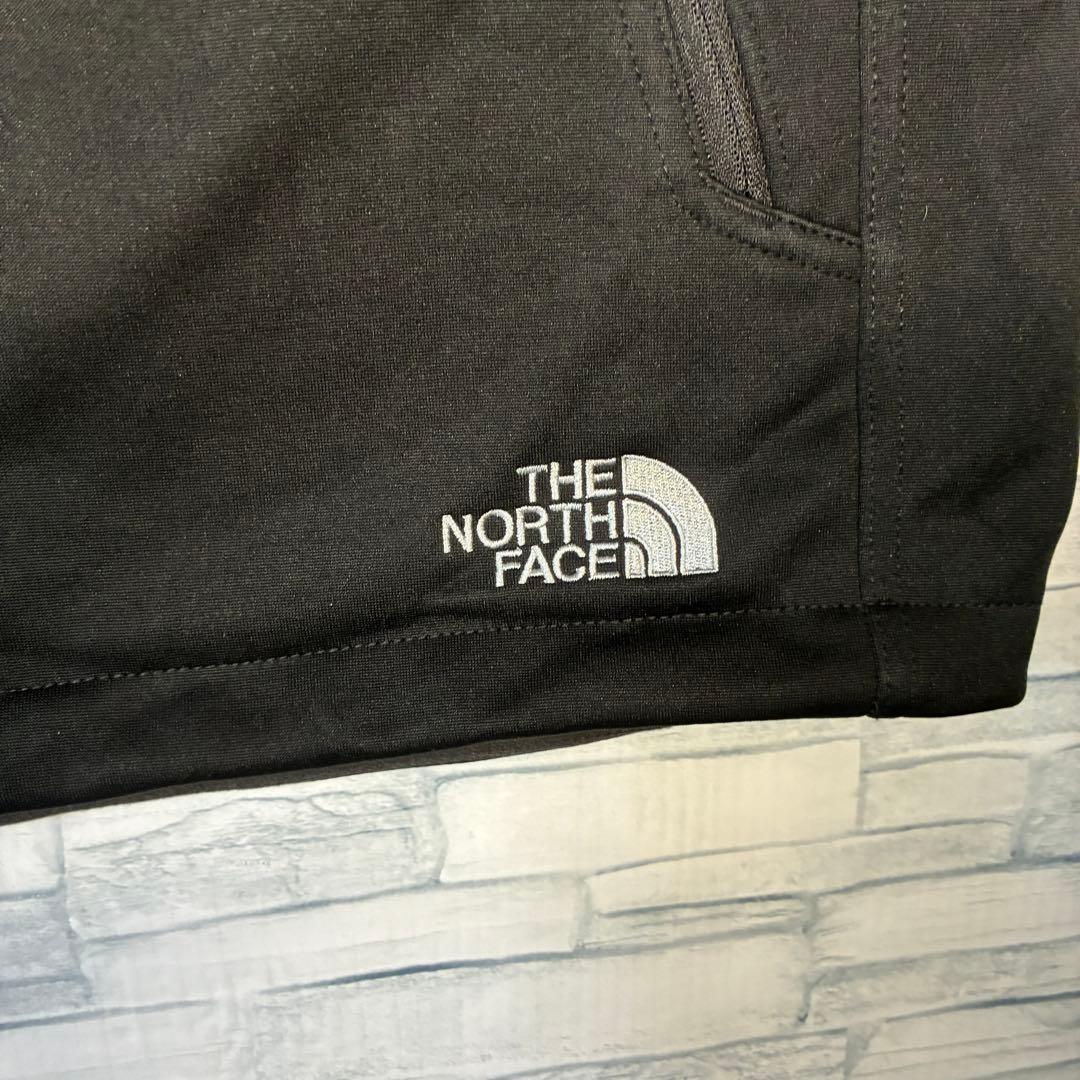 【USA古着】ノースフェイスシェルベストXL企業モノブランド刺繍ドローAGR