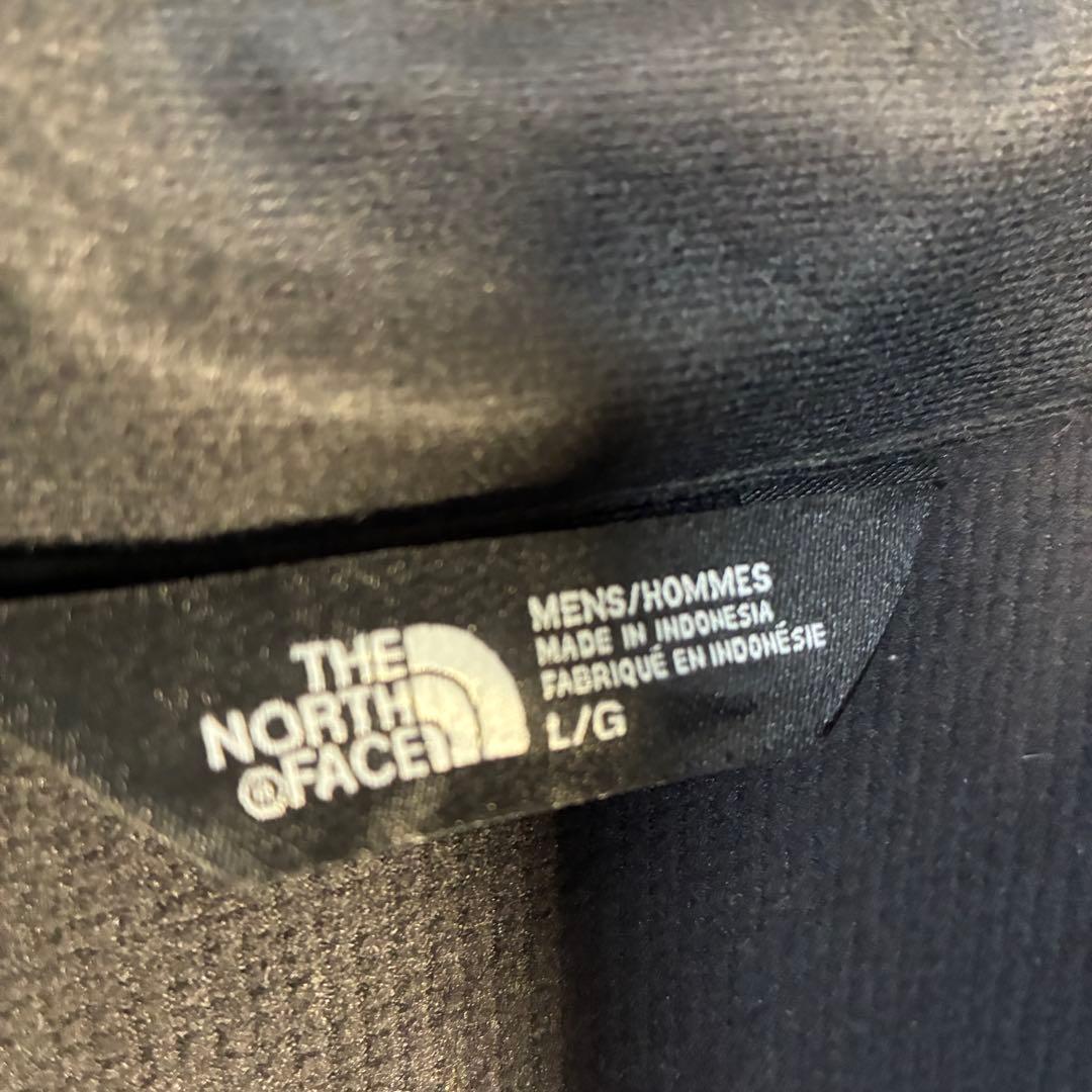 【USA古着】ノースフェイスシェルベストXL企業モノブランド刺繍ドローAGR