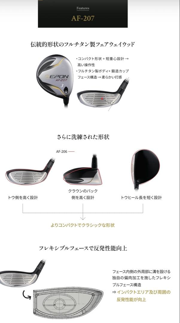 エポン 207 3W フェアウェイウッド