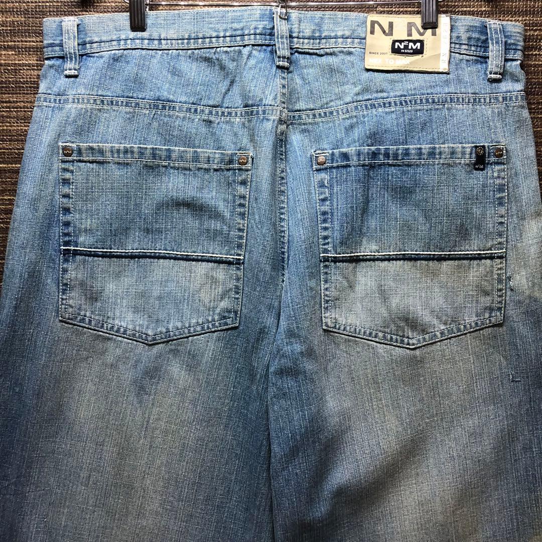 希少‼️N2M バギーデニムパンツ　HIPHOP Y2K 古着　極太