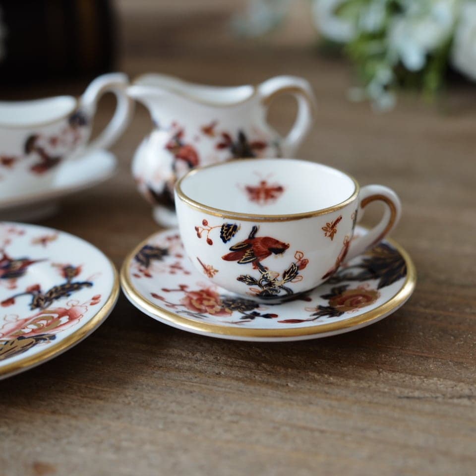 Coalport コールポート ミニチュアティーセット 小鳥 花