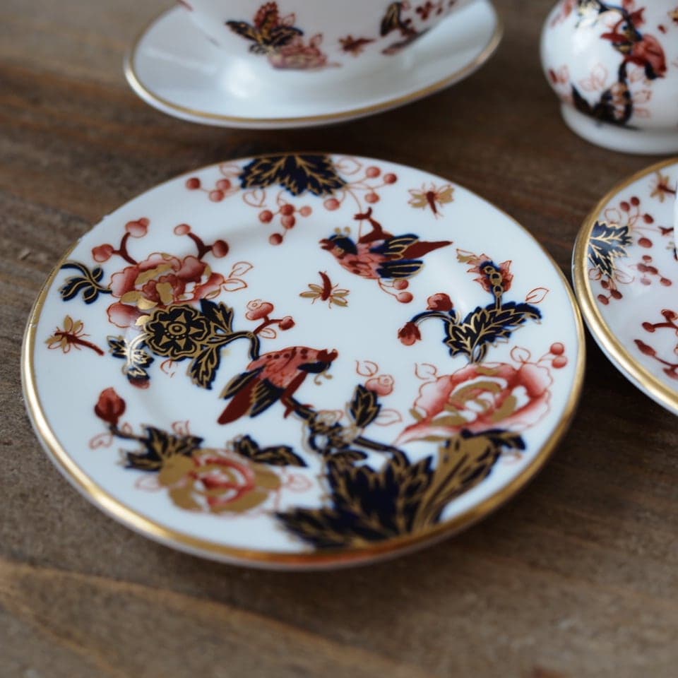 Coalport コールポート ミニチュアティーセット 小鳥 花