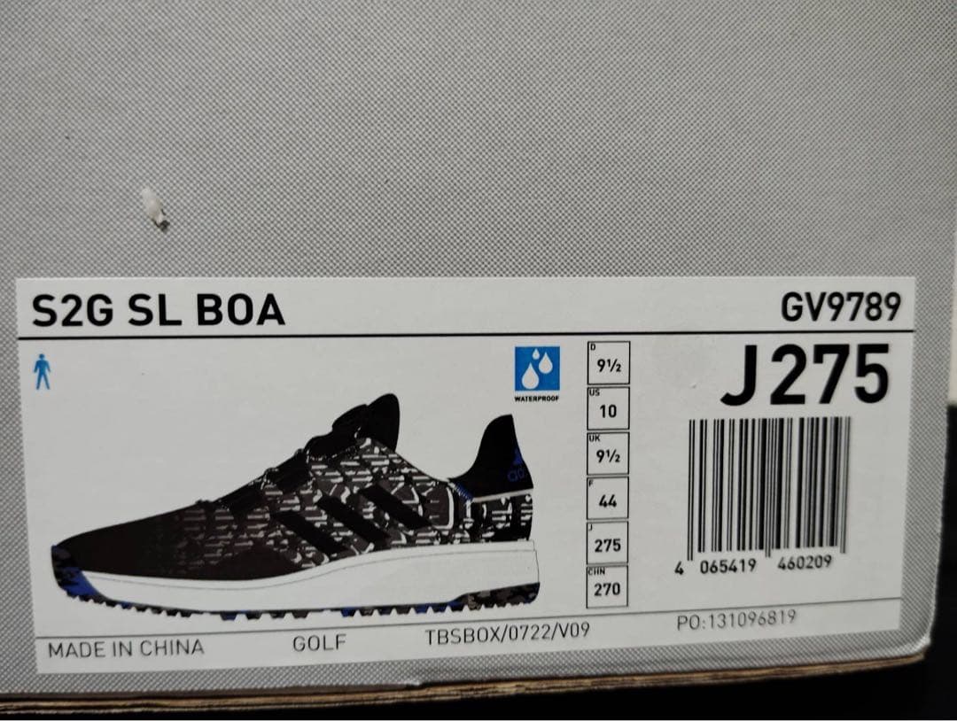 新品27.5cmアディダスadidasメンズゴルフシューズ S2G SLダイヤル