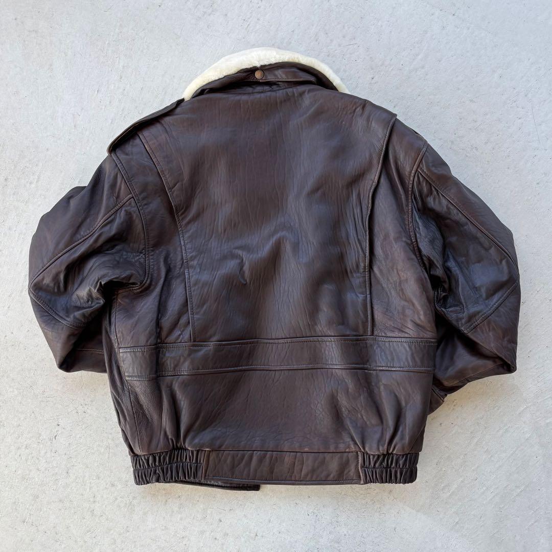 【ラムスキン☆羊革】高級 vintage leather ボンバージャケット