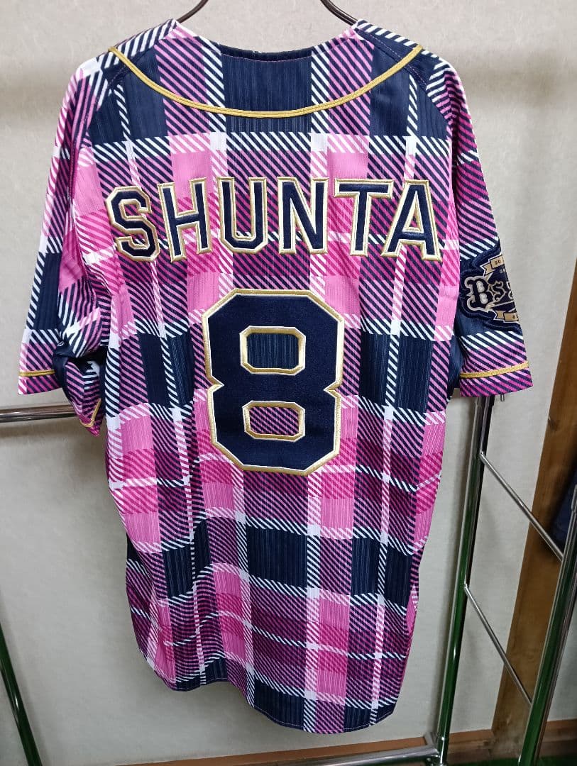 ミズノ製 オリックス 後藤駿太 オリ姫 ハイクオリティユニフォーム チェック柄M