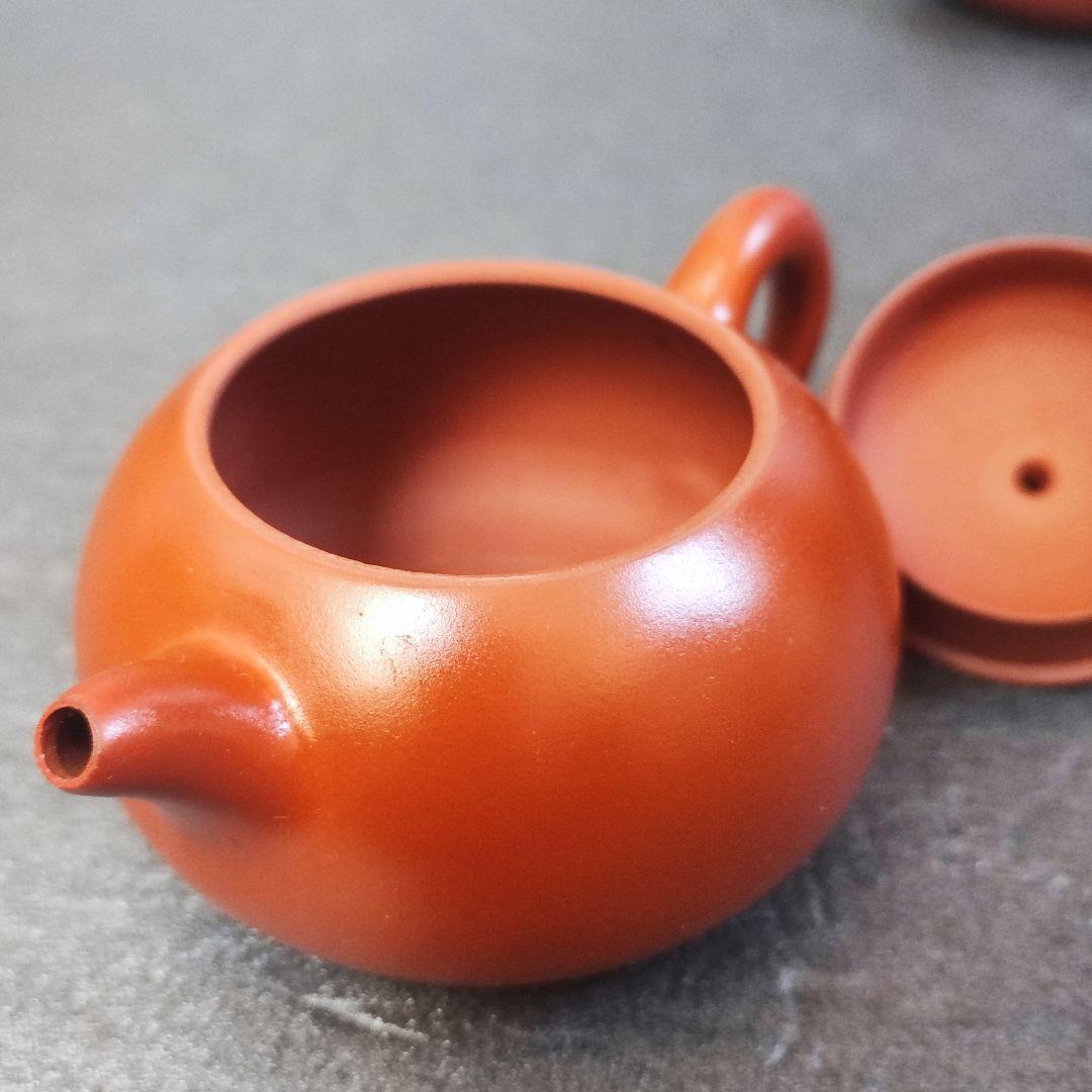 急須　朱泥　唐物　紫砂　茶道具　底刻有　中国宜興