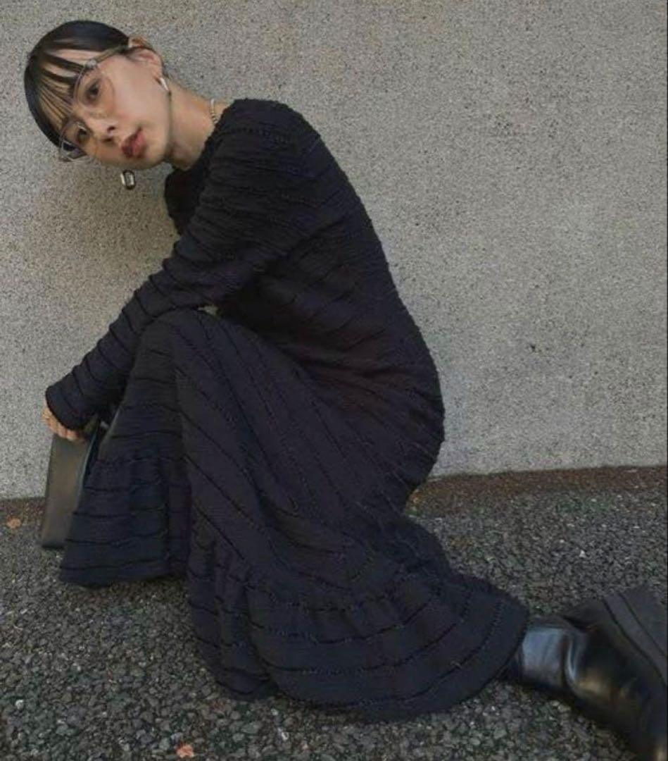 ワンピース AMERI LUXURY BALLON HEM CUT DRESS