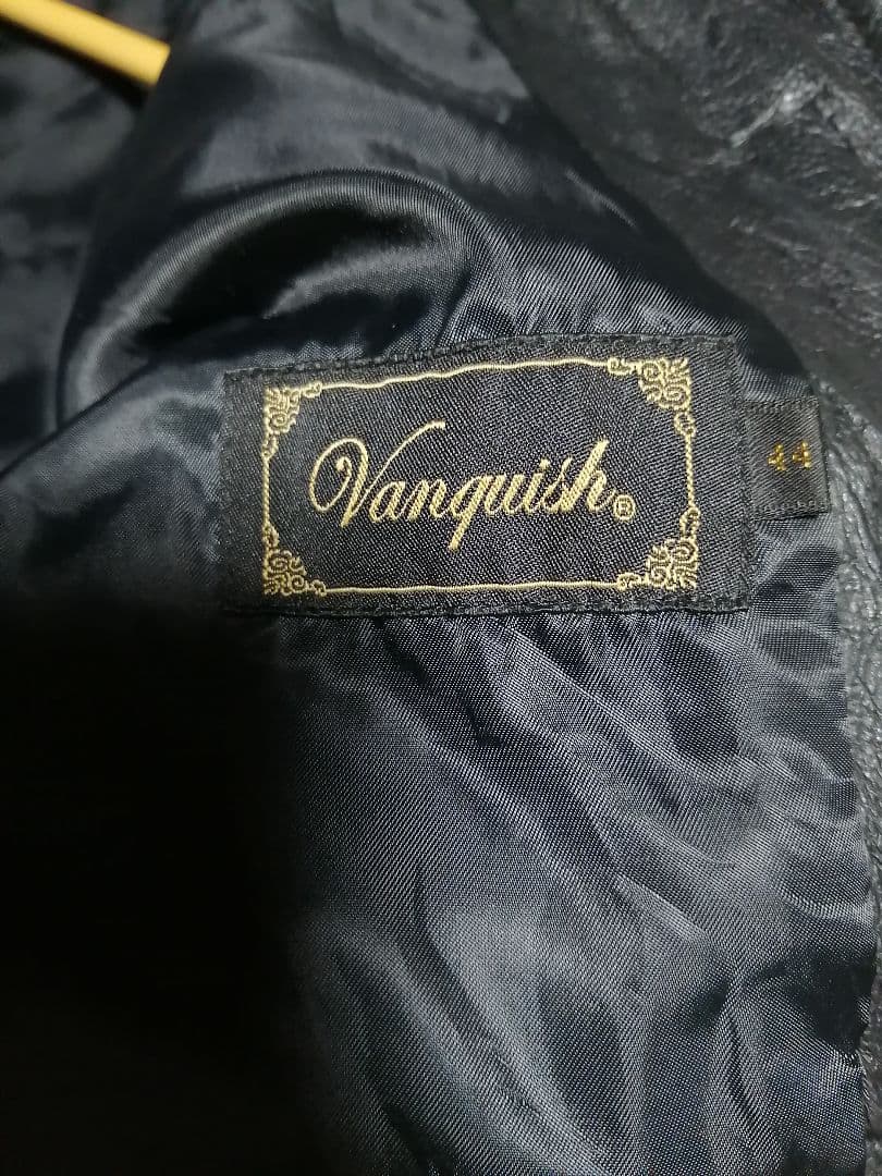 【黒 羊革 ラムレザー】完売 VANQUISH 短丈 シングルライダース FR2