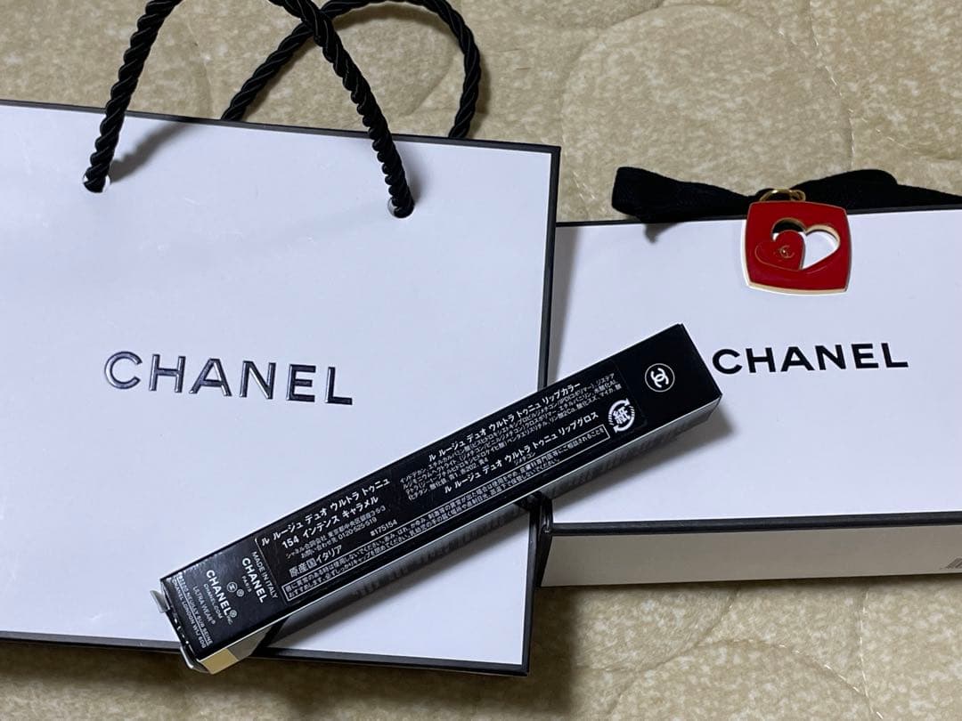 CHANEL新品ル ルージュデュオウルトラトゥニュ 154 インテンスキャラメル