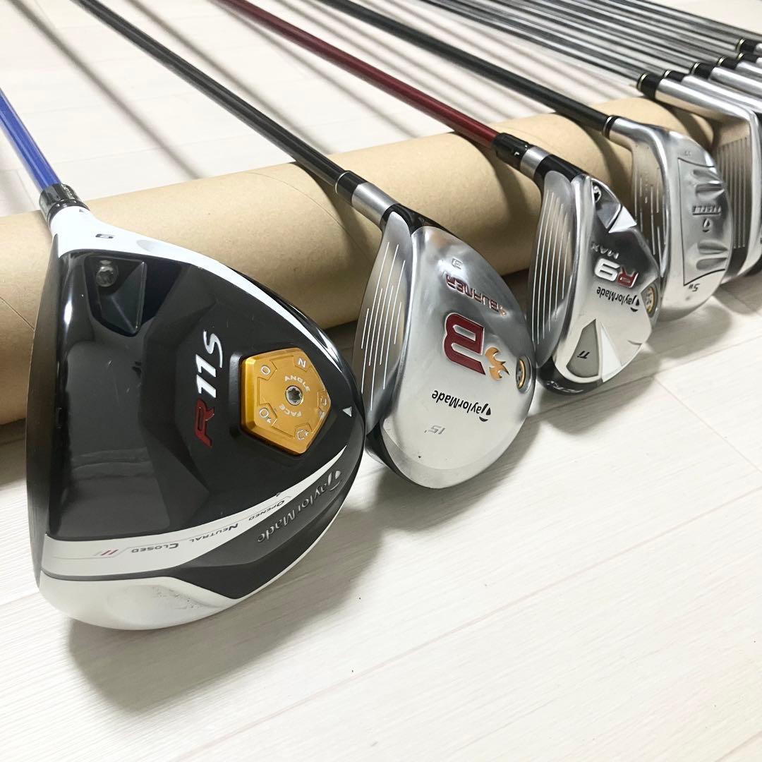 豪華❗️メンズゴルフセットTaylorMadeテーラーメイド他クラブ12本バック付