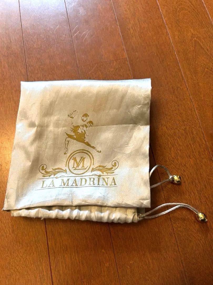 La Madrina 9cmヒール　オープントゥ　黒　エナメル　タンゴ　社交