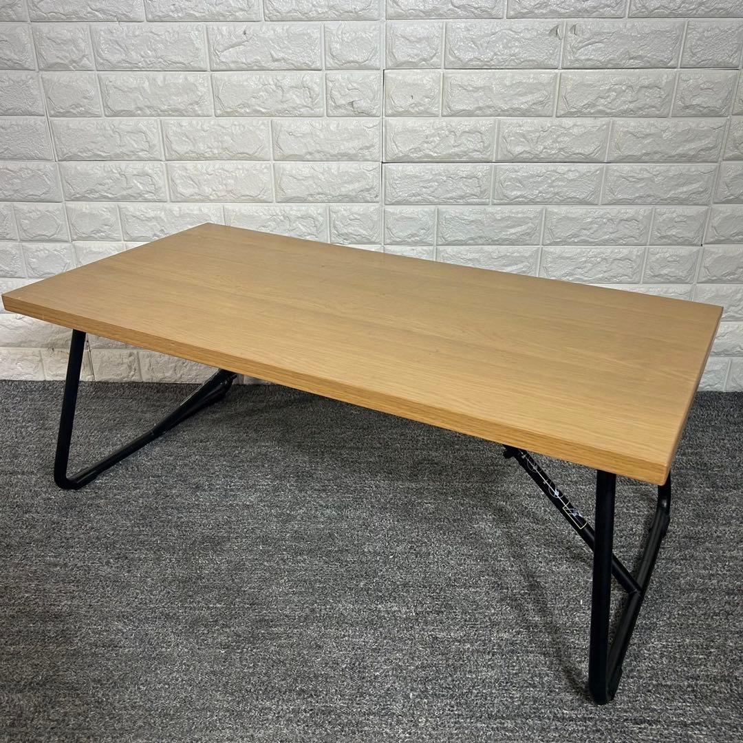無印良品 折りたたみテーブル 幅90cm オーク材 テーブル 机 D009