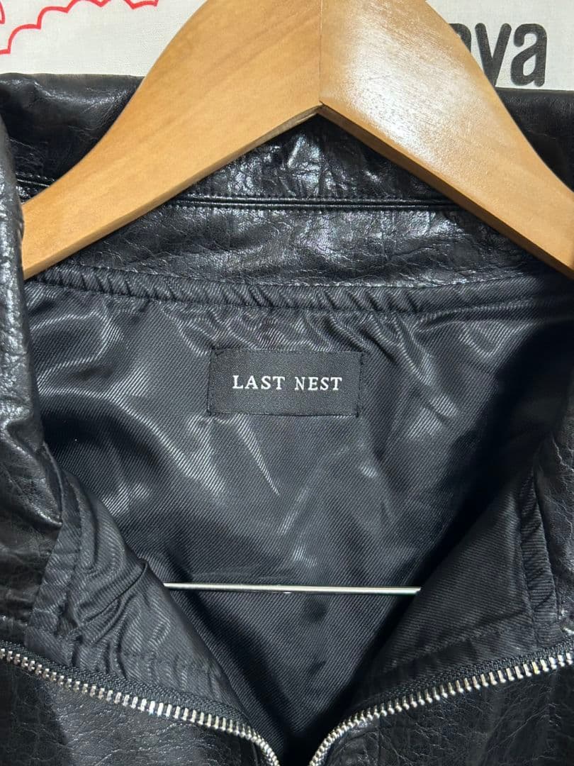 【超激レア・即完売モデル】LASTNEST　レザー　ハーフジップ　ジャケット　М