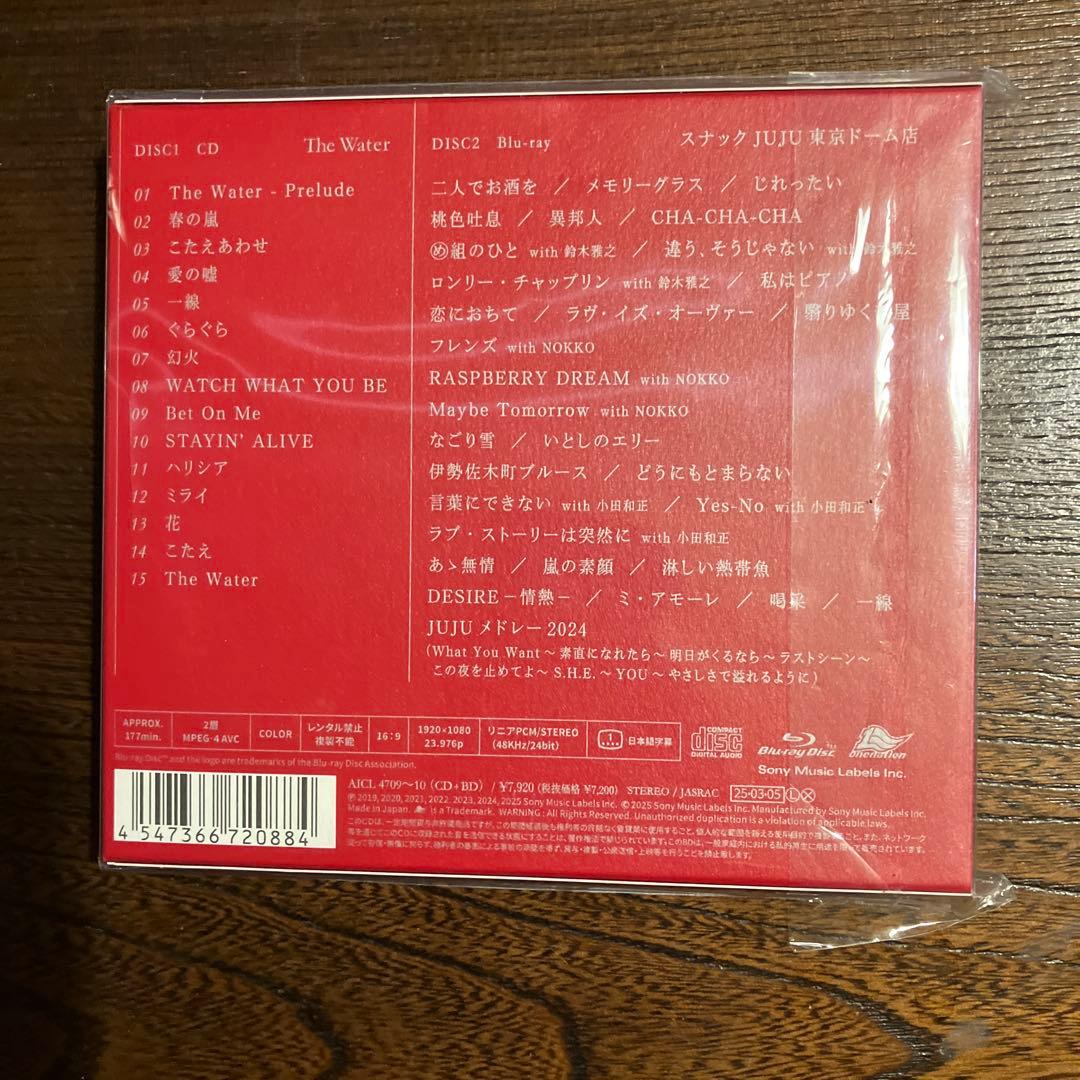 ☆JUJU The Water 初回生産限定盤 CD+BD