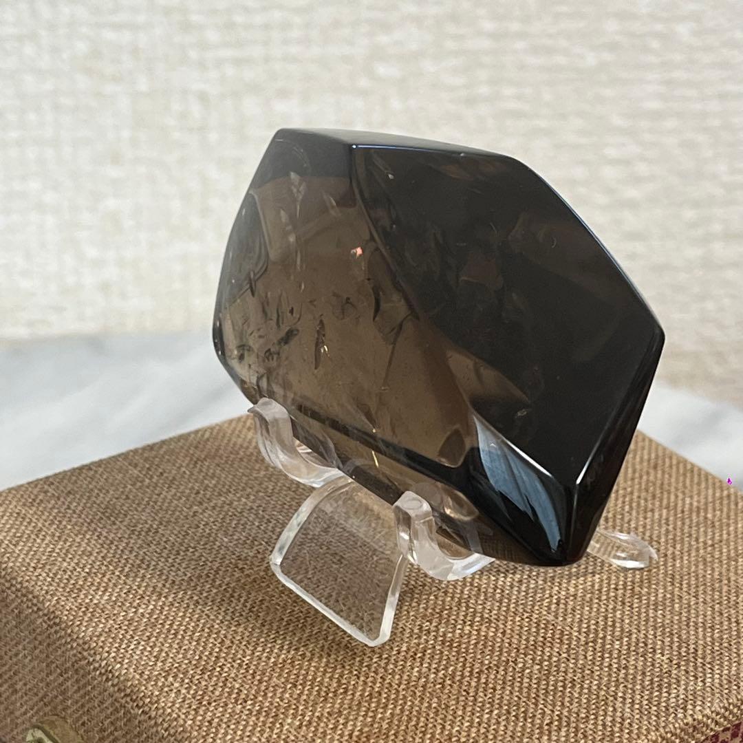【天然石】スモーキー(ゼウス)シトリンクォーツ　フリーカット　専用箱付き 81g