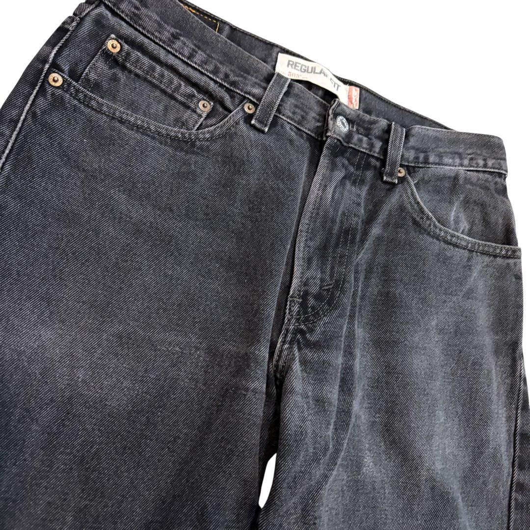 Levi's ブラック ストレートデニム 505 31 先染め リーバイス
