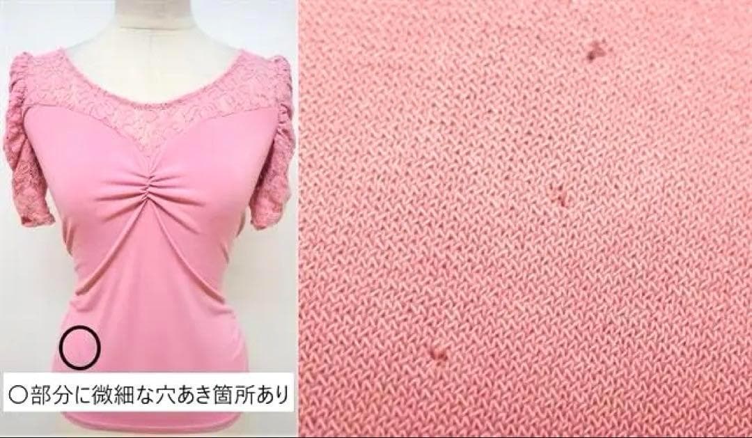 B1605★チャコット/ダスティピンク/半袖/花柄レース/トップス/社交ダンス