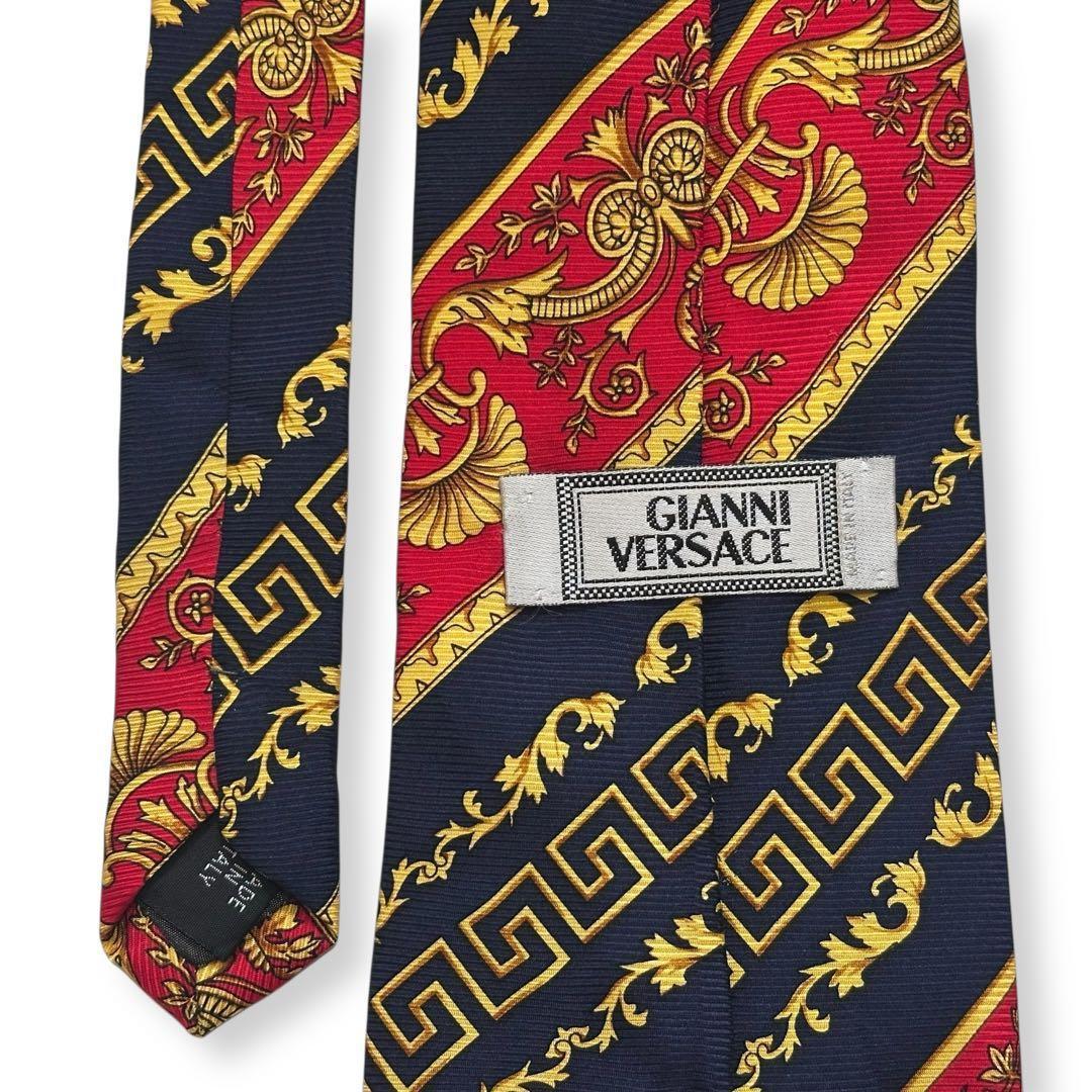 美品✨GIANNI VERSACE ネクタイ　グレカ　バロック　ゴージャス