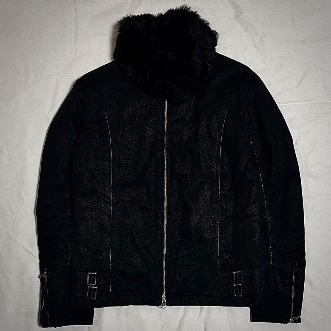 ジャケット・アウター TORNADO MART python double zipup jacket
