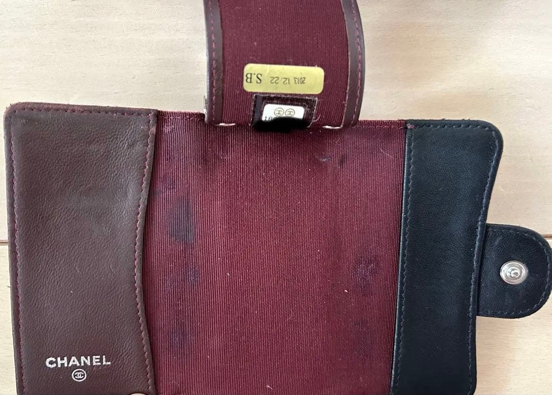 【CHANEL】 キーケース ブラック ラムスキン/Gカード・箱・袋・リボン付き