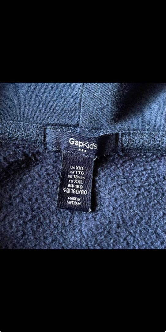 old gap ジップパーカー ネイビー ピンク y2k 00s archive