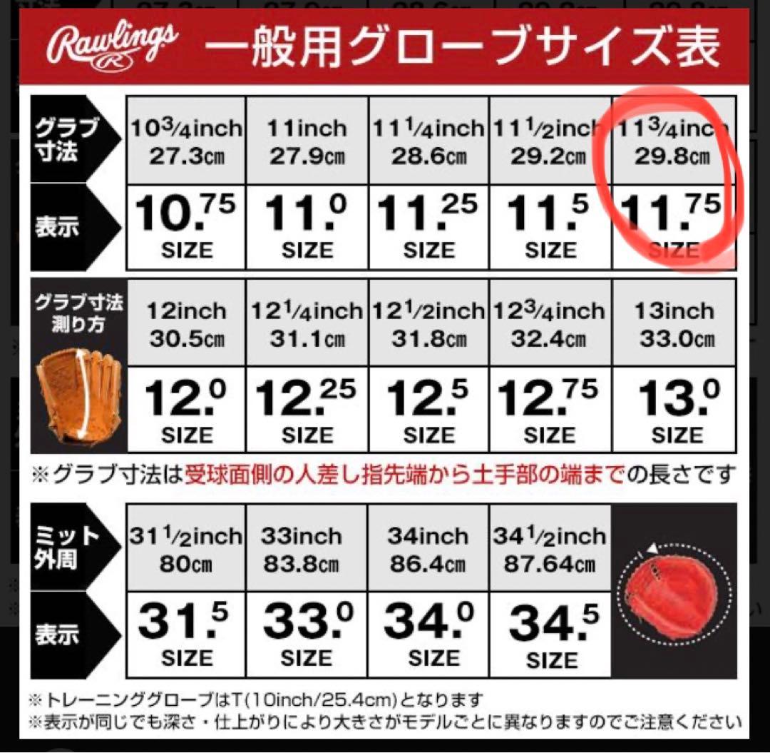 ケン・グリフィーjrモデル　Rawlings グローブ 右投げ用　硬式外野用