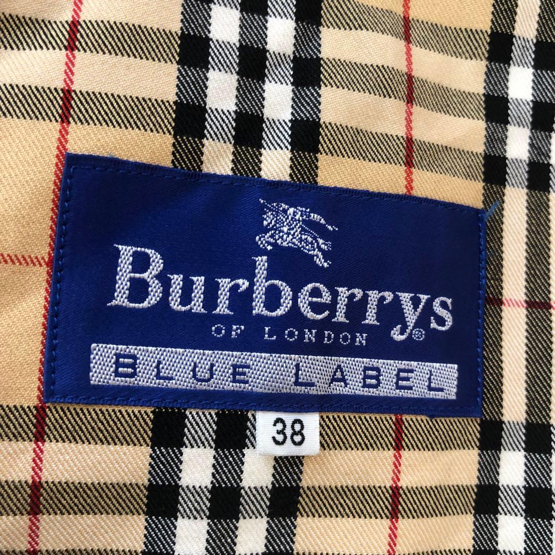 Burberryブルーレーベル　薄手シャツジャケット　38