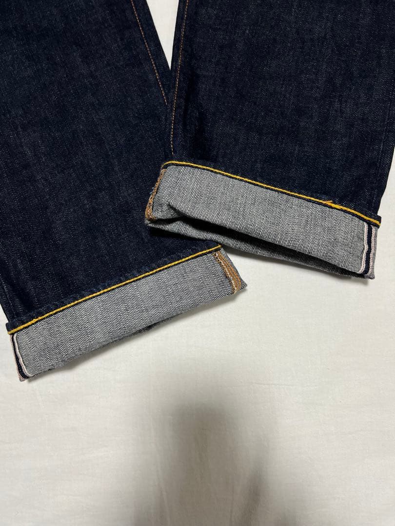 EVISU No.2 2001 32×35 水色カモメ 赤耳 サックス