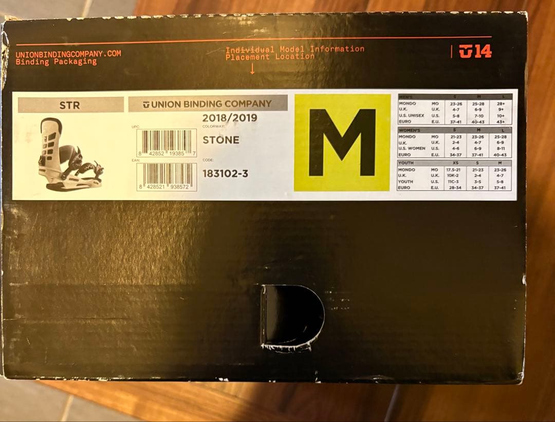 2019 UNION BINDING ユニオン ビンディング STR STONE